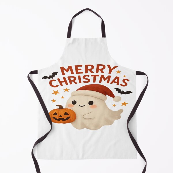 Item preview, Cute Christmas Ghost With Pumpkin Art designed and sold by HiteshArt111.