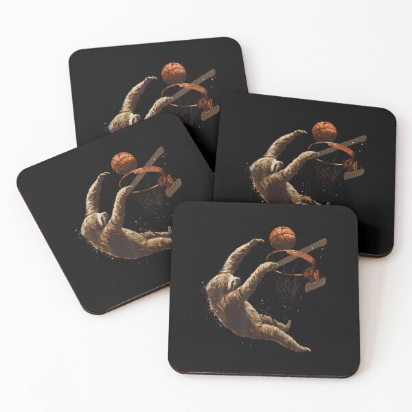Item preview, Basketball Artwork Drawing Basketball Lover Sloth Slam Dunk designed and sold by KathleenEliza.