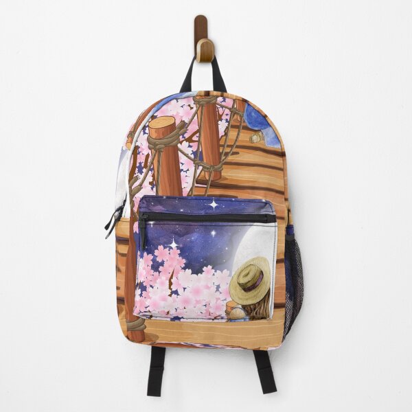 Item preview, Moonlit Cherry Blossom Scenery – Dreamy Nighttime Illustration designed and sold by Love3Happy.