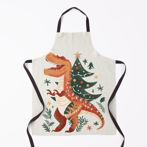 Item preview, Scandinavian Folk Art, Christmas T-rex Dinosaur designed and sold by xiao xuans.