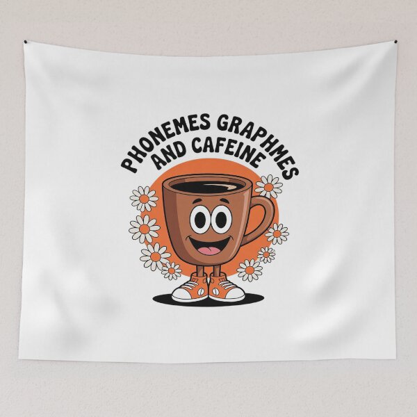 Item preview, Phonemes Graphemes and Caffeine Reading Back to Schoo24  designed and sold by MathisBellanger.