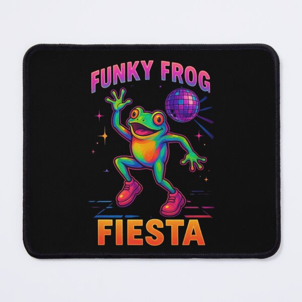 Item preview, Funky Frog Fiesta – Neon Dance Party Design designed and sold by Dogandesighn.