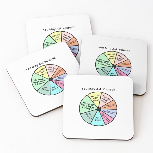 Item preview, You May Ask Yourself • Once In A Lifetime Pie Chart designed and sold by Marbleroad.