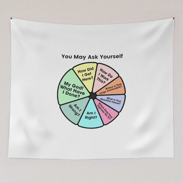 Item preview, You May Ask Yourself • Once In A Lifetime Pie Chart designed and sold by Marbleroad.