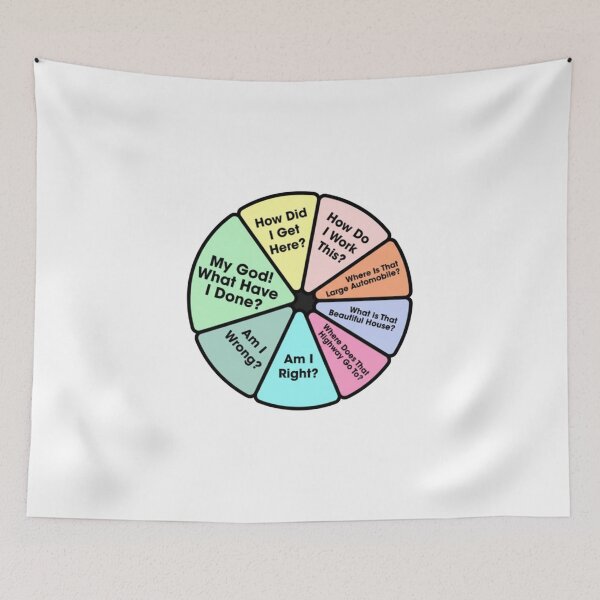Item preview, You May Ask Yourself • Once In A Lifetime Pie Chart designed and sold by Marbleroad.