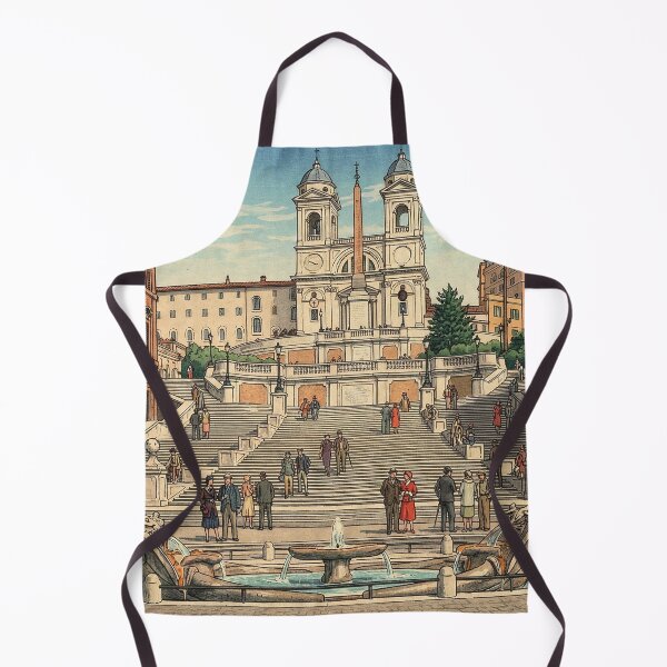 Item preview, The Spanish Steps Japanese Woodblock Print designed and sold by Takeda-art.