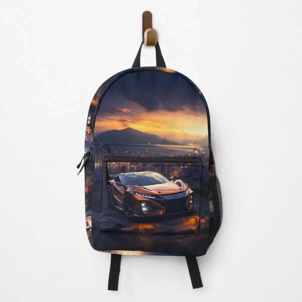 Item preview, Sunset city backdrop contrasts with an aggressive street supercar designed and sold by RevUpDesign.