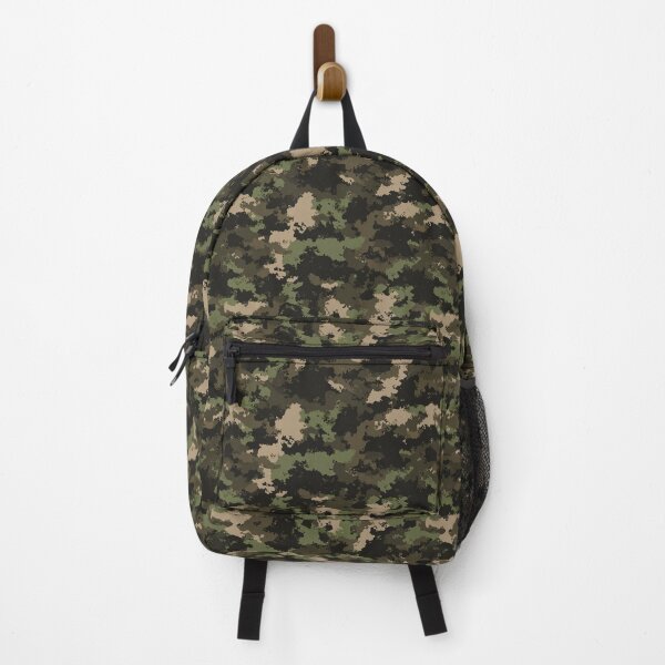 Item preview, Edgy Pixeled Camouflage Pattern For Camping Gear Lover designed and sold by RoyalStarsPatts.