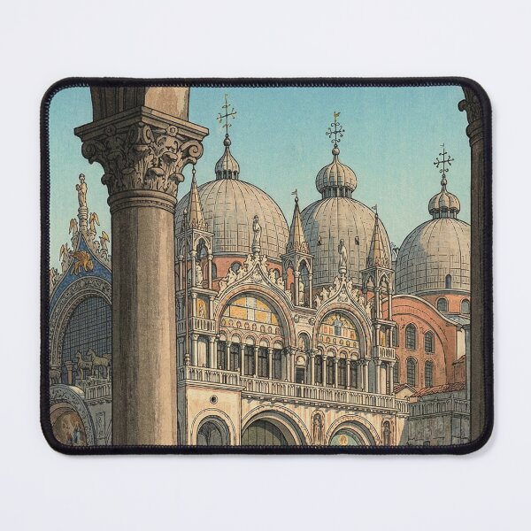 Item preview, St Marks Basilica Japanese Woodblock Print designed and sold by Takeda-art.