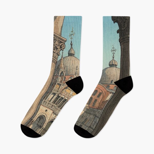 Item preview, St Marks Basilica Japanese Woodblock Print designed and sold by Takeda-art.