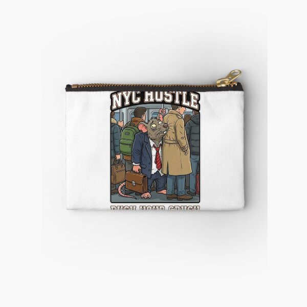 Item preview, Rush Hour Crush - Squished Pizza Rat Subway Humor designed and sold by MayaDelaye.