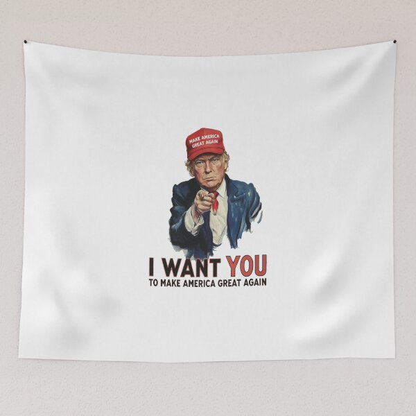 Item preview, Trump Uncle Sam Make America Great Again Art designed and sold by RedWave Patriot Studio.