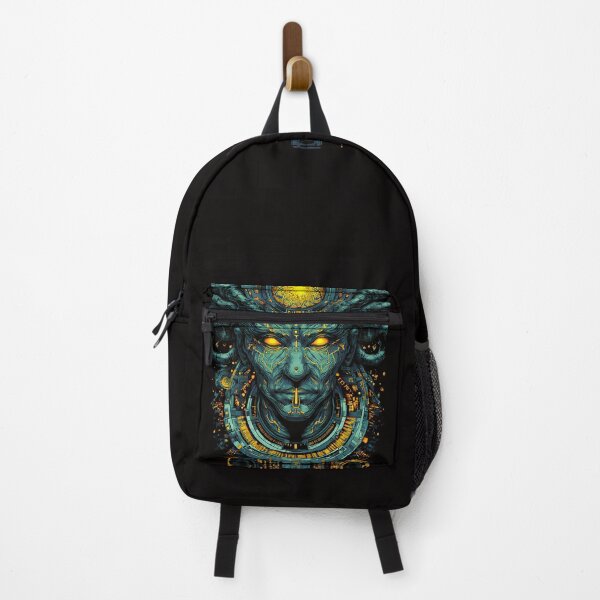 Item preview, Cyberpunk Techno Shaman Mask Art designed and sold by DarkSpaceVibes.