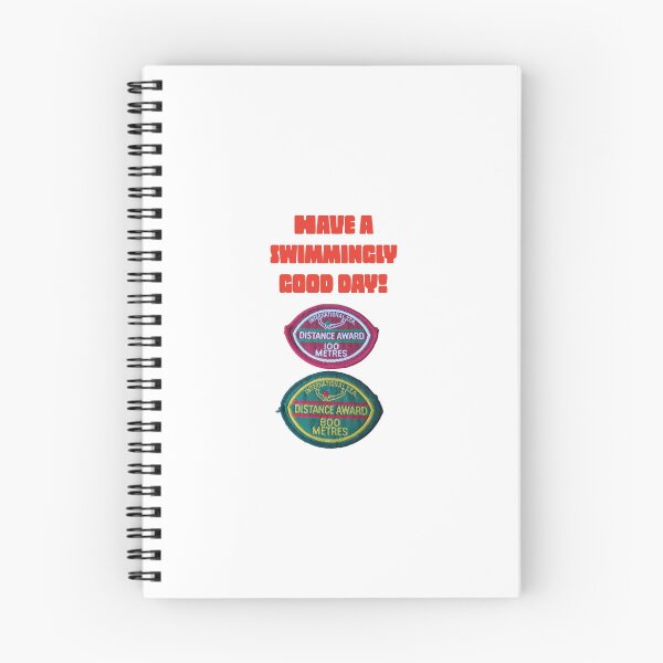 Item preview, 1980s swimming badges, retro, nostalgia 100m, 800m, Have a swimmingly good day  designed and sold by JustforLaughs1.