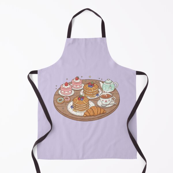 Item preview, Kawaii Afternoon Tea Set - Cute Dessert and Tea Time Flatlay designed and sold by Tidarat-27.