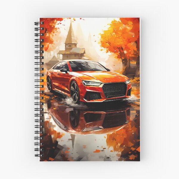 Item preview, Dynamic car captured amid exploding colors of autumn designed and sold by RevUpDesign.