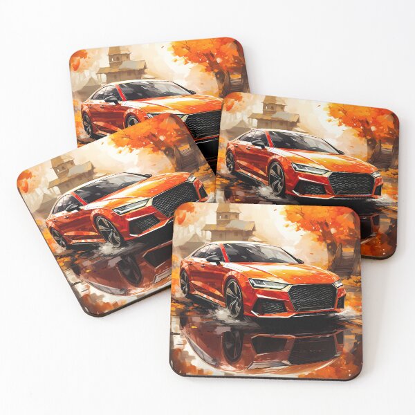 Item preview, Dynamic car captured amid exploding colors of autumn designed and sold by RevUpDesign.