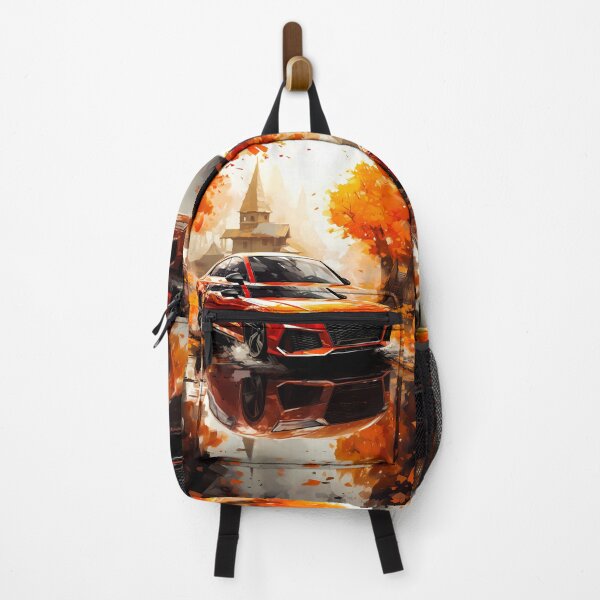 Item preview, Dynamic car captured amid exploding colors of autumn designed and sold by RevUpDesign.
