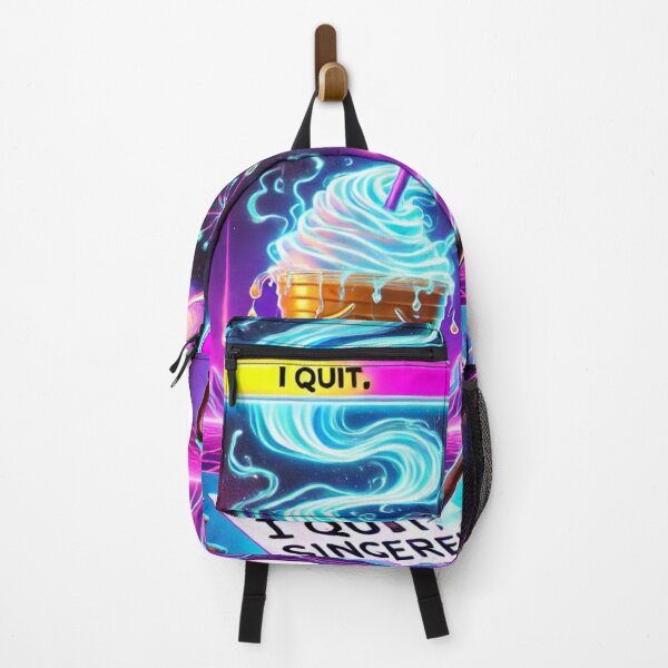 Item preview, Cosmic Burnout Shake – “I Quit” Neon Art designed and sold by ComedyInkFactor.
