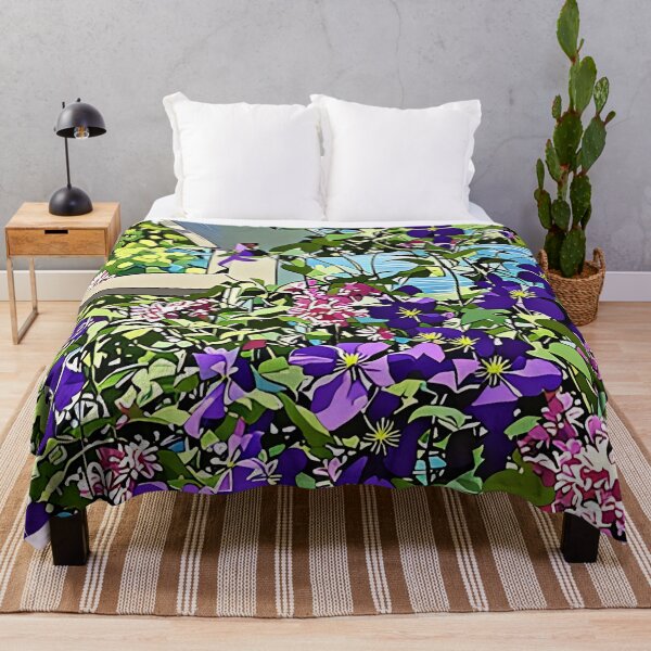 Item preview, Clematis and Roses designed and sold by tomorrowsart.