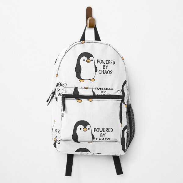 Item preview, Powered by Chaos – Cute Penguin Sticker designed and sold by Gurjeetpixelart.