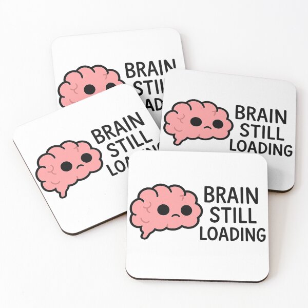Item preview, Brain Still Loading – Funny Brain Sticker designed and sold by Gurjeetpixelart.