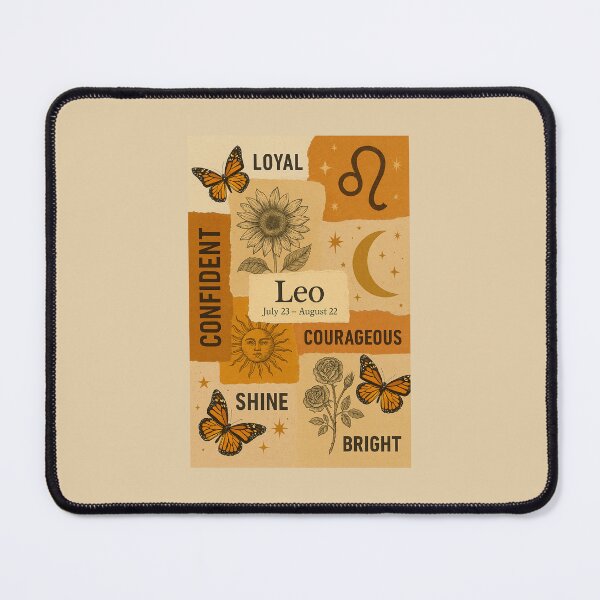 Artikelvorschau, Ästhetik einer Leo-Sternzeichen-Collage | Ausdrucksstarke Vintage-Scrapbook-Astrologie-Kunst entworfen und verkauft von TrendBoost.
