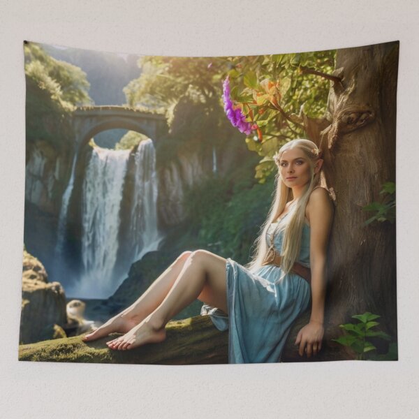 Item preview, Silent Waterfall of the Secret Elf’s Land designed and sold by BlareBlare.