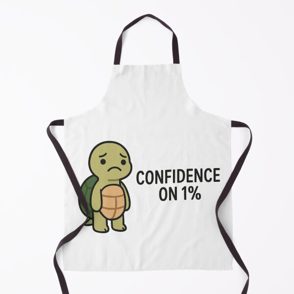 Item preview, Confidence on 1% – Sad Turtle Sticker designed and sold by Gurjeetpixelart.