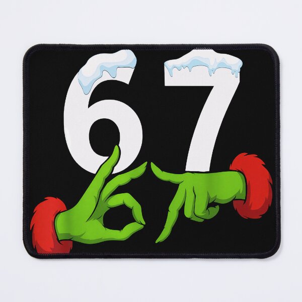 Item preview, Six Seven 67 Christmas 6 7 Kids 67 Teen Boys 6-7 Grinch Hands designed and sold by gear-posters.