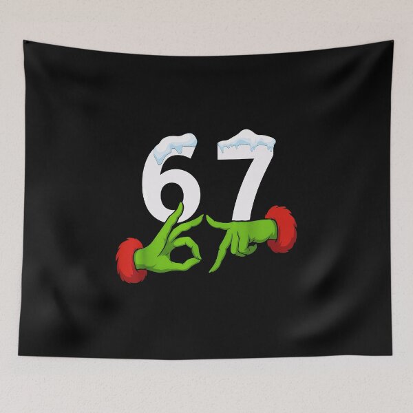 Item preview, Six Seven 67 Christmas 6 7 Kids 67 Teen Boys 6-7 Grinch Hands designed and sold by gear-posters.