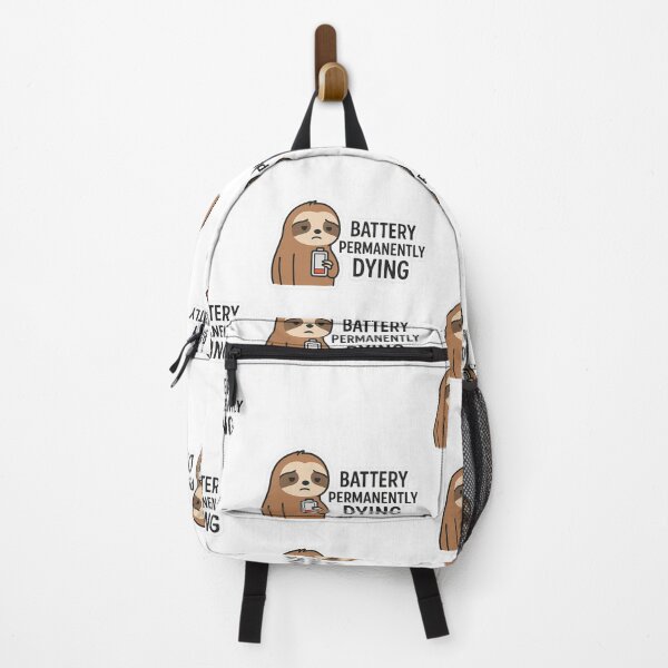 Item preview, Battery Permanently Dying – Low Battery Sloth designed and sold by Gurjeetpixelart.