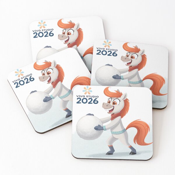 Item preview, Funny 2026 Horse | Cute Winter Snowball Illustration by Vivo Studio designed and sold by VivoStudio.