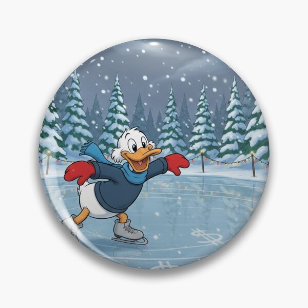 Item preview, Scrooge McDuck Winter Ice Skating Holiday Fun designed and sold by GEK-NERD.