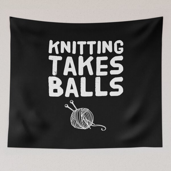 Item preview, Knitting Takes Balls - Knitting Lover designed and sold by CaraRuth.