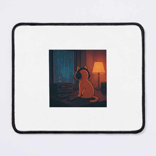 Item preview, Late-Night Lo-Fi Cat designed and sold by ZoviraDesigns.