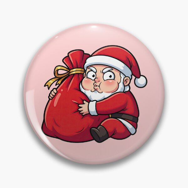 Item preview, Funny Stingy Santa Hugging Gift Bag - Cute Selfish Holiday Cartoon designed and sold by Frezcola.