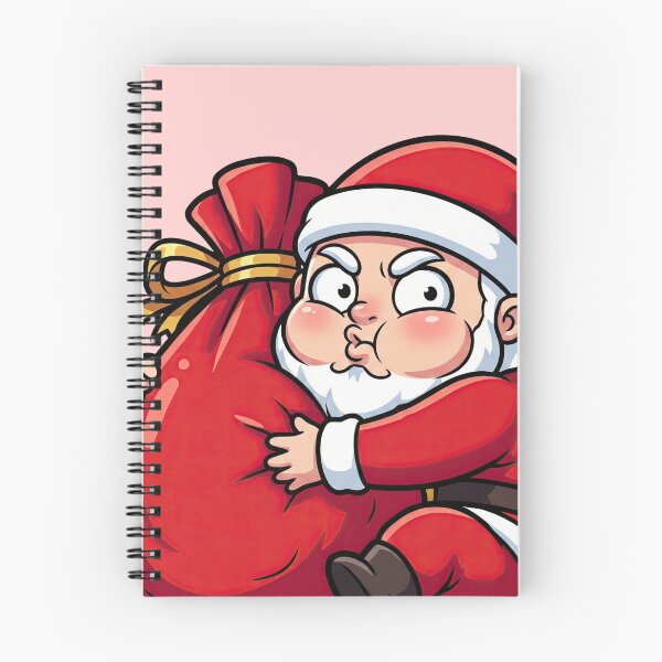 Item preview, Funny Stingy Santa Hugging Gift Bag - Cute Selfish Holiday Cartoon designed and sold by Frezcola.