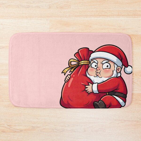 Item preview, Funny Stingy Santa Hugging Gift Bag - Cute Selfish Holiday Cartoon designed and sold by Frezcola.