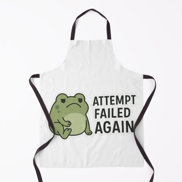 Item preview, Attempt Failed Again – Frog Sticker designed and sold by Gurjeetpixelart.