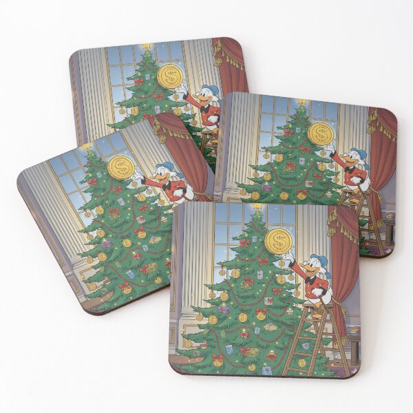 Item preview, Scrooge McDuck Decorating Christmas Tree Gold Coin Star designed and sold by GEK-NERD.
