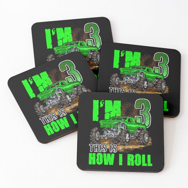 Item preview, I'm 3 This Is How I Roll Monster Truck Birthday designed and sold by JRRTs.