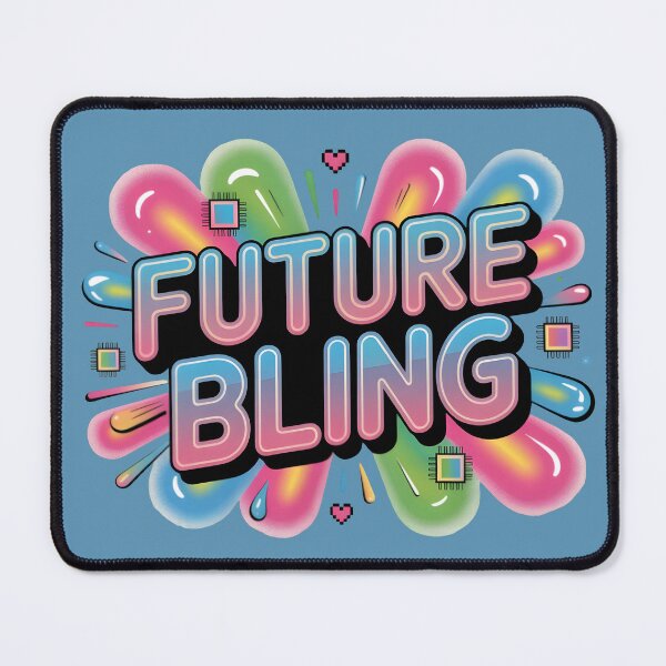 Item preview, Y2K Future Bling Graphic designed and sold by InkWeaveShop.