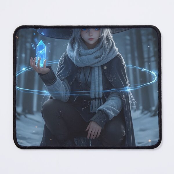 Item preview, Anime Mage Girl Fantasy Poster designed and sold by AMPrintsArt.