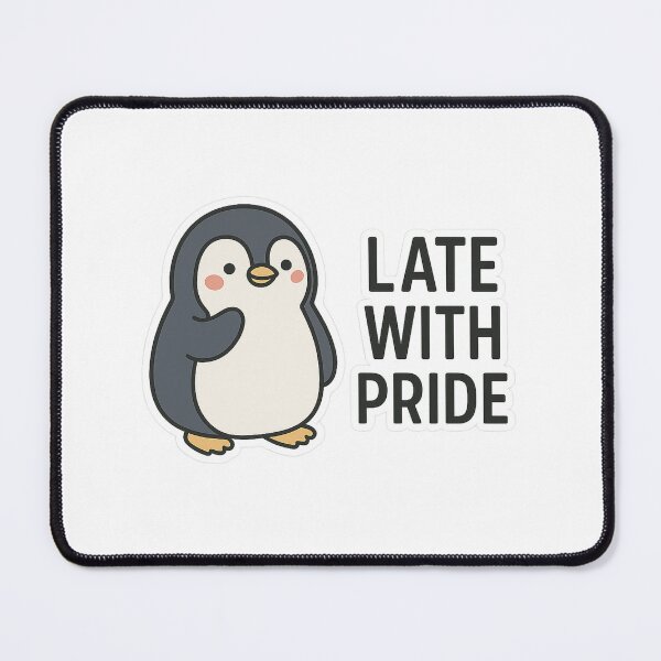 Item preview, Late with Pride – Cute Penguin Sticker designed and sold by Gurjeetpixelart.