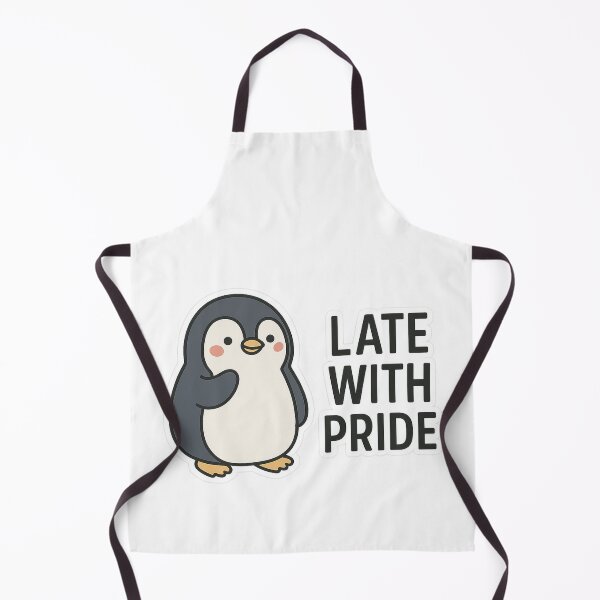 Item preview, Late with Pride – Cute Penguin Sticker designed and sold by Gurjeetpixelart.