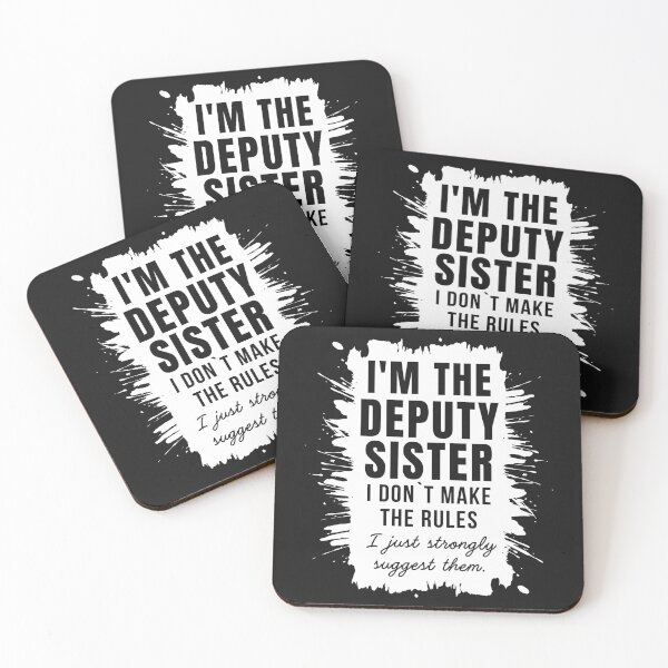 Item preview, Deputy Sister Deputy Nurse Funny Quote designed and sold by Anniko Art Studio.