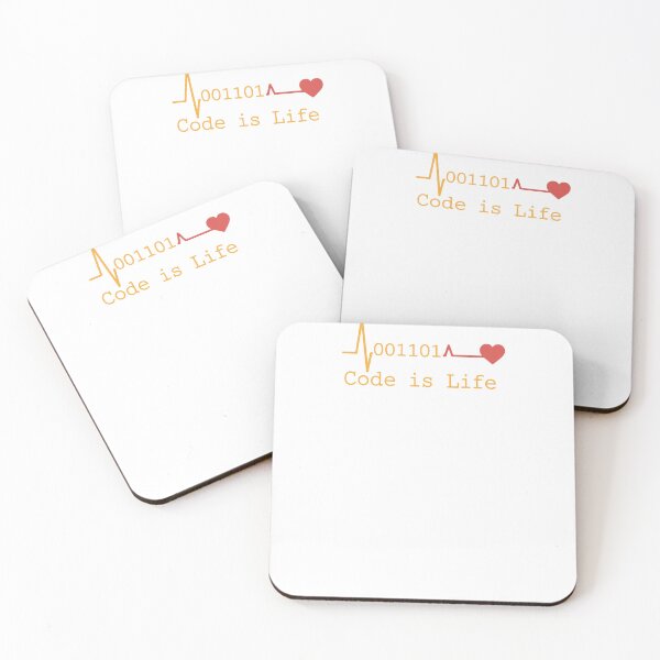 Item preview, Code Is Life - Programmer Heartbeat designed and sold by VenDecoArt.