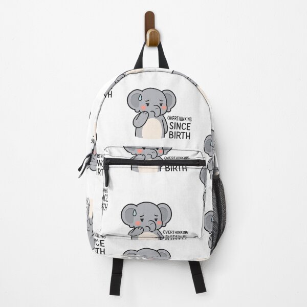 Item preview, Overthinking Since Birth – Elephant Sticker designed and sold by Gurjeetpixelart.