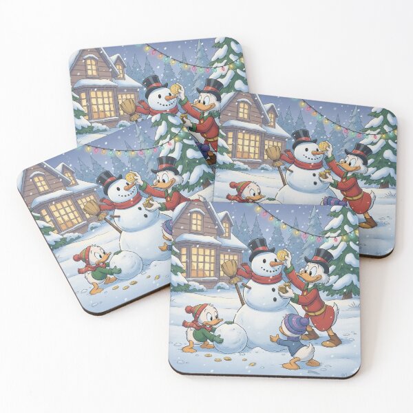 Item preview, Scrooge McDuck Nephews Building Snowman Bitcoin Fun designed and sold by GEK-NERD.